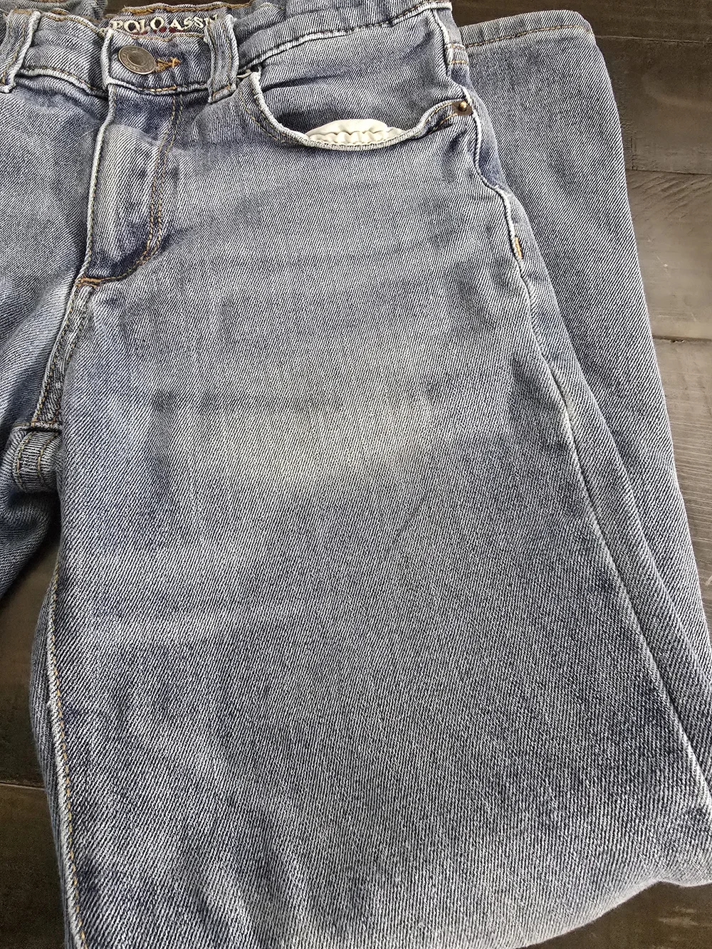 U.S. Polo Assn. Light Blue Kids Jeans with Embroidered Pony